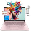 HP Stream 14" Student Laptop with Ultral Light - Intel Quad-Core N4120 Processor - 16GB RAM 320GB Storage (64GB eMMC+256GB MicroSD) - 1 Year Office 365 - Windows 11 Home in S Mode - Pink