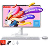 Lenovo A100 AIO Desktop| 23.8" FHD Anti-glare All-In-One Computer| 16GB RAM|512GB SSD| Intel 4-Core CPU| Webcam| Wi-Fi 6| RJ-45|Windows 11 Pro| Keyboard & Mouse| for Business & Students