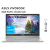 ASUS Vivobook Student Business Laptop, 14" HD Laptops,Intel Core i3-1115G4 Processor, 8GB RAM, 256GB SSD, Intel UHD Graphics 770, Bluetooth, Webcam, Windows 11 Home, Cefesfy Cleaning Brush