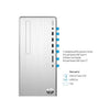 HP Pavilion Desktop PC, AMD Ryzen 5 5600G, 16GB RAM, 512GB SSD, 1TB HDD, Wi-Fi 5, Bluetooth, 9 USB Ports, Windows 11 Home, Pre-Built PC Tower, Cefesfy