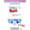 Lenovo A100 AIO Desktop| 23.8" FHD Anti-glare All-In-One Computer| 16GB RAM|512GB SSD| Intel 4-Core CPU| Webcam| Wi-Fi 6| RJ-45|Windows 11 Pro| Keyboard & Mouse| for Business & Students
