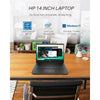 HP 14" HD Laptop, Intel Quad-Core Processor, 4GB RAM, 64GB eMMC, ‎Intel UHD Graphics, Wi-Fi, Bluetooth, Windows 11 Home in S Mode, Cefesfy Multifunctional Brush