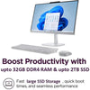 Lenovo 24" FHD All-in-One Desktop Computer, Intel 4-Core N100 Processor, 16GB RAM, 512GB PCIe SSD, HDMI, WiFi 6, RJ45, Bluetooth, Business AIO, Vent-Hear, Keyboard & Mouse, Windows 11 Pro