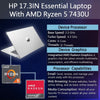 HP 17.3" Touchscreen Laptop, 17.3" HD+ Anti Glare Display, AMD Ryzen 5 7430U CPU, Wi-Fi 6, Win 11 Pro, Copilot (64GB RAM | 2TB SSD)