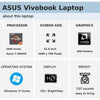 ASUS Vivobook 16" HD Laptop, AMD Ryzen 7 5800HS, 16GB RAM, 512GB SSD, AMD Radeon Graphics, Wi-Fi 6, Chiclet Keyboard, Windows 11 Home