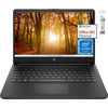 HP 14" HD Laptop, Intel Quad-Core Processor, 4GB RAM, 64GB eMMC, ‎Intel UHD Graphics, Wi-Fi, Bluetooth, Windows 11 Home in S Mode, Cefesfy Multifunctional Brush