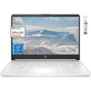 HP 14" Ultra-Light Laptop for Students and Business, Intel Quad-Core Processor, 4GB RAM, 64GB eMMC, 1-Year Office 365, 11H Long Battery Life, Windows 11 Home in S Mode, Cefesfy Multifunctional Brush