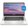 HP Chromebook 14" HD Laptop, Intel Celeron N4120, 4GB RAM, 64GB eMMC, Intel UHD Graphics 600, Thin Design, Chrome OS, Mineral Silver