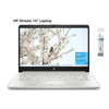 HP Stream 14" HD Laptop, Intel Quad-Core Processor, 4GB RAM, 64GB eMMC, Intel UHD Graphics 600, Win 11 S , Cefesfy Multifunctional Brush