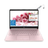 HP Stream 14'' HD Ultral Light Laptop, 4GB RAM, 64GB eMMc, Intel Quad-Core N4120, 1 Year Office 365, Bluetooth, Wi-Fi, Windows 11 Home in S Mode, Pink, Bundle With Cefesfy USBHUB