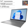 Dell Inspiron 5425 Laptop, 14" FHD+ Touchscreen, 16GB RAM, 1TB SSD, AMD Ryzen 7 5825U, Windows 11 Home