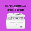 HP Laserjet Pro MFP M227fdn All-in-One Laser Printer with Print Security, Print Scan Copy Fax, Auto Duplex Printing, 250-sheet Input Tray, 35-Sheet ADF, 2-line LCD, White-Bundle JAWFOAL Printer Cable