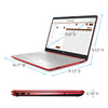 HP Laptop, 15.6" HD Display, Intel Quad-core Pentium Silver N5000 Processor, 16GB RAM, 1TB SSD, Intel UHD Graphics, Bluetooth 4.2, Wi-Fi, Webcam, Windows 10 Home S Mode, Scarlet Red