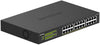 NETGEAR 24-Port Gigabit Ethernet Unmanaged PoE+ Switch (GS324P) - with 16 x PoE+ @ 190W, Desktop/Wallmount
