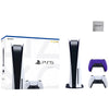 PlayStation_PS5 Gaming Console Disc Version with Extra Galactic Purple Dualsense Controller, Cefesfy